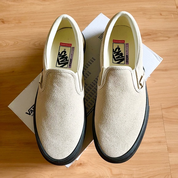 Vans Skate Slip- on Tan Black Women 10.0 US - Picture 5 of 11